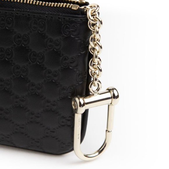 Gucci Microguccissima Key Chain Coin Pouch Black NEW IN BOX - Picture 10 of 15